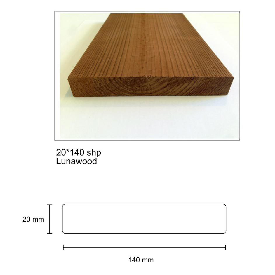 ترمووود لوناوود shp 20x140 خام